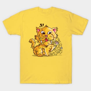 Cute Cat Monster Design T-Shirt